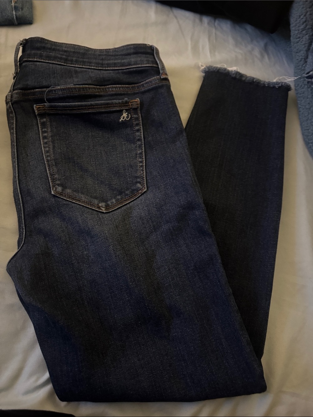 Sam Edelman “the Kitten “ Blue Cropped Skinny Jeans